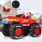 GOOSH 7.5 FT Long Christmas Inflatables Santa Claus Snowman with Presents on Truck with Built-in LEDs